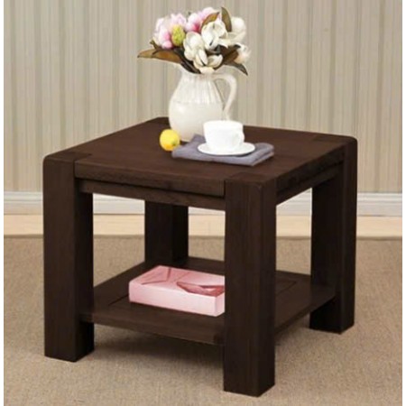 ChunKy Walnut : Đôn Góc Trang Trí Gỗ Sồi - 2 Tầng